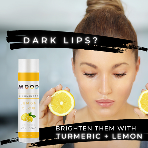 MOOD Skin Care CBD Lip Lightening Balm (Lemon Turmeric)